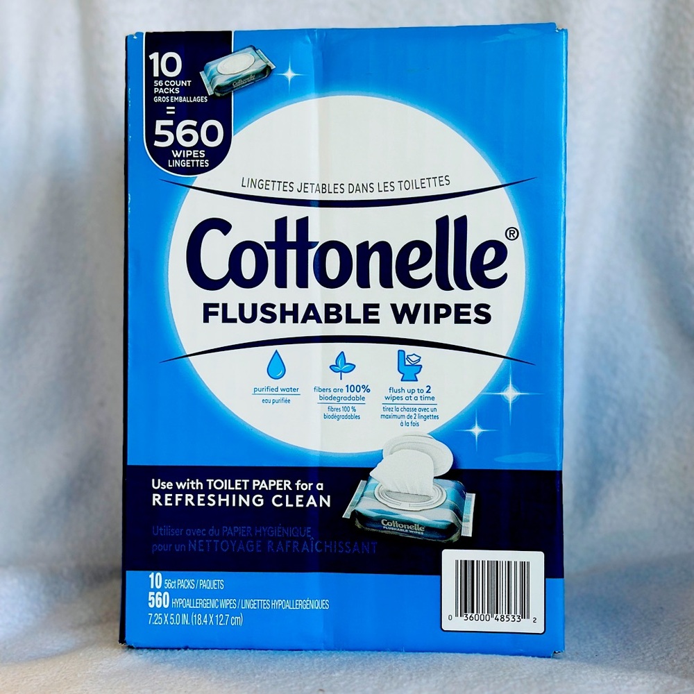 Cottonelle Fresh Care Flushable Wipes, 560 Wipes
